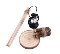1/12 Miniatura Fuoco Da Campeggio E Stufa A Legno Set Per Case Delle Bambole Paesaggi Invernali E Gnomi di Natale Scena Display Accessori Case Delle Bambole Accessori