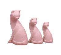 1/12 miniatura gatto statuetta da collezione ornamento per scrivania decorazione rosa