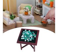 1:12 Miniature Mahjong Set Fai da Te Miniature Game Room Props Dollhouse