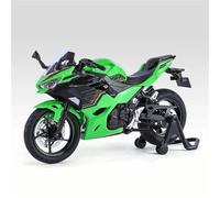 1:12 Per Kawasaki Per Ninja 400 Modello Di Motocicletta Pressofuso Da Corsa Su Strada Simulazione Suono E Luce Regali Per Bambini