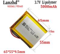 1-12 pezzi 3,7 V ai polimeri di litio 5000 mAh 955565 955465 Batteria del pacchetto morbido Per il tesoro scaldamani della console della macchina per l'educazione precoce