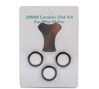 1-12 Pezzi Dischi 20mm per Nebulizzatore Ultrasonico, Piastre Trasduttore Ceramiche per Testina Umidificatore Fogger(1.7 * 20mm-3pcs)
