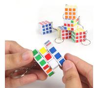 1/12 pezzi Mini Cubo Magico 3x3x3 Portachiavi, Regalo Creativo e Decorativo per Madre, Padre, Laurea e Insegnante Con portachiavi 1 PZ,Senza portachiavi 1 PZ,Con portachiavi 12 pezzi,Senza portachiavi