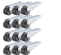 1-12 pezzi puleggia a rulli for porta scorrevole ruota girevole for mobili universale puleggia a binario silenzioso for hardware for mobili da tavolo(1PC)