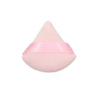 1-12 pezzi triangolo velluto soffio di cipria farine mini trucco viso spugna cosmetici morbido cotone soffio di cipria leggero lavabile (Color : Pink)