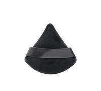 1-12 pezzi triangolo velluto soffio di cipria farine mini trucco viso spugna cosmetici morbido cotone soffio di cipria leggero lavabile (Color : Black)