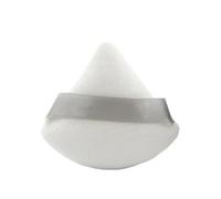 1-12 pezzi triangolo velluto soffio di cipria farine mini trucco viso spugna cosmetici morbido cotone soffio di cipria leggero lavabile (Color : White)