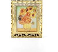 1/12 pittura in miniatura con cornice accessori per la casa delle bambole, Van Gogh, attrezzatura per mini case delle bambole accessori per casa delle bambole