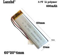1-12 pz 402060 3.7V 600mAh ai polimeri di litio Li-po batteria agli ioni di litio per registratore di suoni strumento di bellezza stampante di codici laser Mp3 MP4