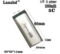 1-12 pz nuovo 3.8V 112560 2000mAh batteria di ricambio ai polimeri di litio 5C cella per DJI Spark droni fai da te