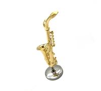 1/12 Sassofono Contralto In Rame In Miniatura Simulazione Strumenti Musicali Modello Mini Accessori Decorativi Mini replica strumento musicale