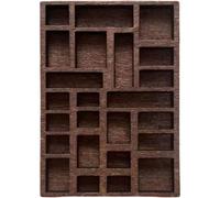 1:12 Scaffale per cianfrusaglie in miniatura Scaffale in cristallo in miniatura Decorazione per casa delle bambole Vassoio per stampanti in miniatura