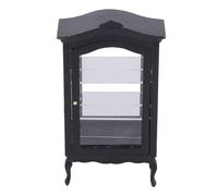 1:12 Scala Armadio in legno, casa delle bambole in miniatura con ripiani trasparenti, Birch Wood Doll House Showcase per soggiorno camera da letto