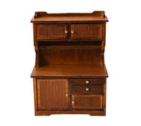 1/12 Scala Credenza In Miniatura Con Funzionale Porta E Cassetto Simulazione Case Delle Bambole Mobili Per Scene Realistiche Decori Case Delle Bambole Cabinet In Miniatura