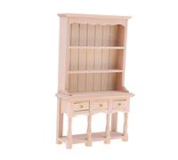 1/12 Scala Dollhouse Mobili in miniatura Non Verniciato Cabinet Decorazione, Stile 4