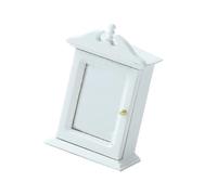 1/12 Scala Dollhouses Miniatura Bagno Cabinet Armadio di Immagazzinaggio Mobili In Legno Per Il Modello Craft Progetto Display Dollhouses