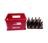 1/12 Scala Dollhouses Miniature Bottiglia di Birra Con Cassa Vita Come Scatola di Birra Modello Progetto Accessorio Per Collezionisti Modello Bottiglia In Miniatura