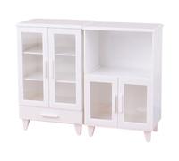 1/12 Scala Miniatura Bianco Armadi Moderne Dollhouses Mobili Scaffali Di Immagazzinaggio Per La Libreria Scena Decorazione Case Delle Bambole Armadi E Scaffali