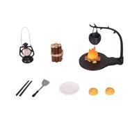 1/12 Scala Piccola Legna da ardere Stack per Fiaba Paesaggi Campeggio Dettagliato Artigianato Forniture per Paesaggi in Miniatura Legna da ardere Playset per case delle bambole