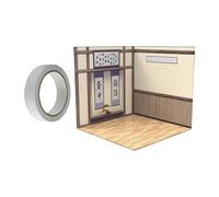 1:12 Scala Sfondo Layout Display per Action Figure Bambole Mini Diecast Car Studio Room 21.5x21.5cm