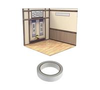 1/12 Scala Sfondo Layout Display per Action Figure Bambole Mini Diecast Car Studio Room 21.5x21.5cm