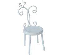 1/12 Scala Tiny Dorsale Lega Poltrone Metallo Mobili Decorativi Per Il Modello Della Casa Doll Display Creative Miniatura Sedia Modello Modello