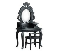 1/12 Scala Tradizionale In Legno Piccolo Mobili Set Comò Sgabello Con Fine Lavorazione Per Piccola Camera Display Realistico Vintage Case Delle Bambole Mobili Per L'esposizione