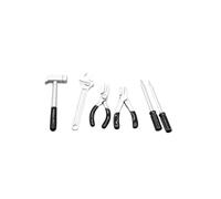 1/12 Set di attrezzi da giardinaggio in miniatura per casa delle bambole con custodia per fingere di giocare scatola degli attrezzi per la disposizione delle scene Decorazione della casa delle bambole