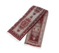 1:12 Tappeti per casa delle bambole in tessuto tappetino in miniatura accessorio per mobili vino rosso