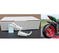 1/12 Transkit Scarico Exhaust per Ducati Panigale 1199 SBK Tamiya TBM10
