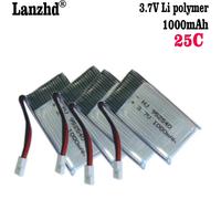 1-12pcs 3.7V 1000mAH accessorio per batteria al litio 952540 batterie per spina aria-aria batteria drone a scarica 25C