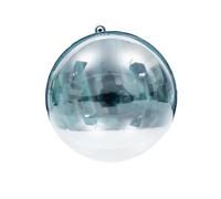 1/12Pcs DIY Hollow Balls Christmas Plastic Transparent Fillable Bauble Xmas Tree Hanging Ornaments Home(3PCS,8cm)