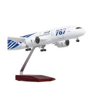 1/130 per 43 cm di velivolo giocattolo in resina B787 vetrina per collezionisti regalo per gli appassionati(With light)