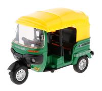 1:14 Diecast triciclo indiano tirare indietro bicicletta moto modello