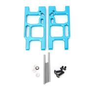 1/14 Set di bracci oscillanti posteriori in lega di alluminio per auto RC, bracci della sospensione posteriore lavorati con precisione CNC e con finitura anodizzata, pezzo di ricam (blu BE6015B)