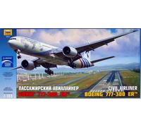 1:144 Zvezda Boeing 777-300 Kit Z7012 Modellino