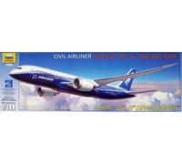 1:144 Zvezda Boeing 787-8 Dreamliner Kit Z7008 Modellino