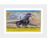 1:144 ZVEZDA Tupolev Tu-144 Soviet Supersonic Military Airliner 1968 Kit ZS7045