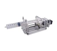 1-150 ML Micro pompa a siringa da laboratorio Pompa di iniezione elettrica di precisione da tavolo Propel Pump Dispenser di colla liquida DC 12V Facile da usare per principianti e professionisti(Size: