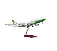 1/157 Fit For EVA Air Boeing B747 Aeroplano Airbus In Resina Aeronautica Con Luci E Ruote Da Collezione Kit di gioco per Hobby(A)