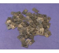 1/16 " Borchie Misura Piatto Velocità Dadi 7/32 " x 3/8 " (100) Emblemi Testi