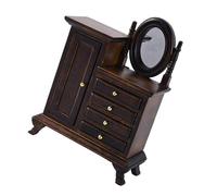 1/16 Case delle bambole Piccola Vanity Cassettiera Mobili In Miniatura Per Case Delle Bambole Display Scena Decorazione Collezioni Giocattolo Accessori