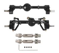 1/16 Parti di aggiornamento dell'auto RC Asse anteriore e posteriore del portale anteriore con albero di trasmissione in metallo compatibile con Modelli C14 C24 C24-1 C34 C44 B14 B24 C64 C74(Black-B)