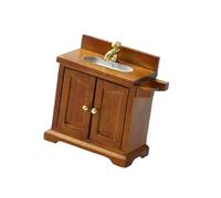 1/16 Scala Miniatura Lavandino E Governo Per Le Case Delle Bambole Modello Accessori Da Bagno Case Delle Bambole Lavello