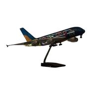 1 160 Per UAE EXPO Ver Airline A380 Modello di aereo con luce e carrelli atterraggio Airbus altamente restaurato Set da gioco per hobby in miniatura(With light)