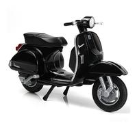1/18 2016 compatibile per Vespa PX Ciclomotore Figura statica Mini Scooter Giocattolo Modello Commemorativo Serie Vacanze Romane Figura Commemorativa Simulazione Giocattolo (Nero