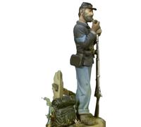 1/18 90mm Resin Figure Model Kit US Union Soldier Officer Civil War non...