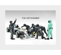 1:18 AMERICAN DIORAMA F1 Set 2 Pit-Stop Set 7 X Meccanici Mechanics AMDI76557