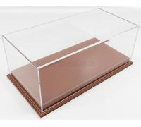 1/18 ATLANTIC - VETRINA DISPLAY BOX - MOLHOUSE BASE IN PELLE MARRONE - ATL10071