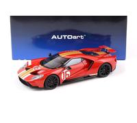 1:18 AUTOart Ford Gt 2022 64 Heritage Edizione Alan Uomo Red Con Oro Stripes 72